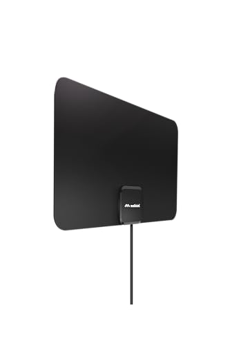Meliconi Antenna TV Easy Fit amplificata ultra slim, DVB-T2 HEVC
