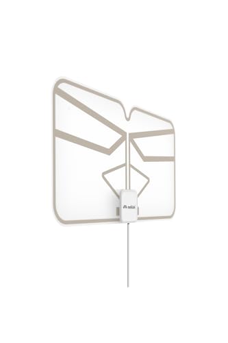 Meliconi Antenna TV amplificata FLEXI per interni, DVB-T2 HEVC, DAB+