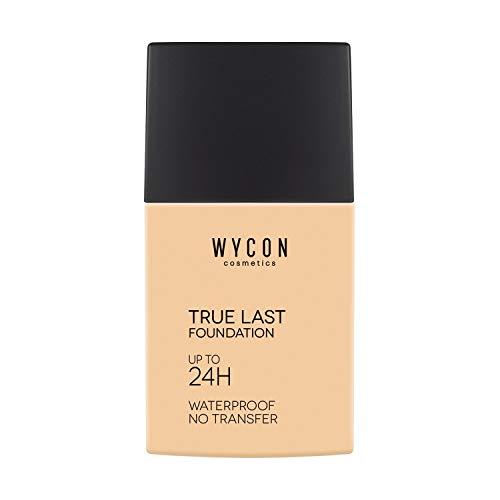 WYCON cosmetics TRUE LAST FOUNDATION – Fondotinta Liquido Coprente Waterproof Professionale durata testat 24h – NC 10