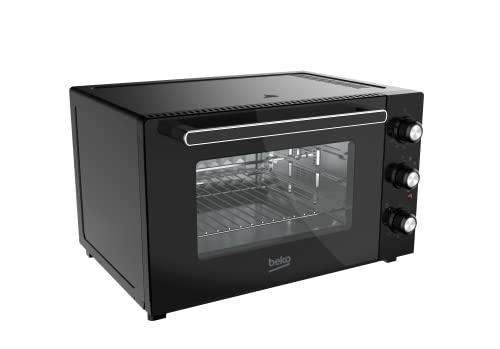 Beko – BMF60B – Fornetto Elettrico, Cottura Ventilata, 60 Litri, 2000 W, 5 Funzioni, Timer 120 min, Temperatura fino a 230° – Nero, 62 x 38.5 x 52h cm