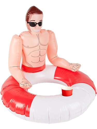 Smiffys Salvagente gonfiabile Rosso e bianco