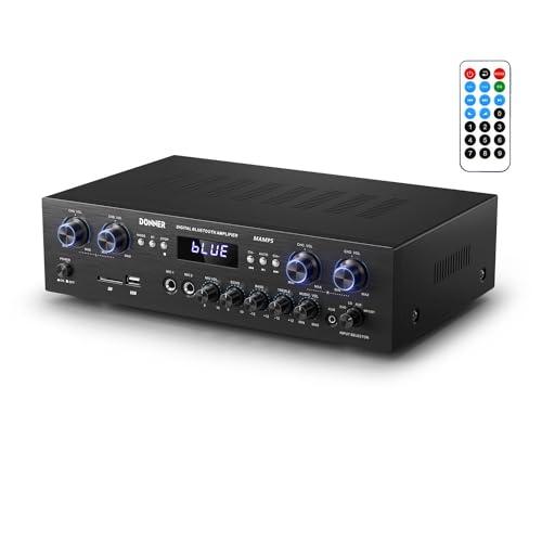 Donner Amplificatore di potenza Audio Bluetooth 5.0, Amplificatore Audio Stereo 4 Canali