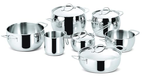 Lagostina Euforia Set Pentole Acciaio Inox 11 Pezzi