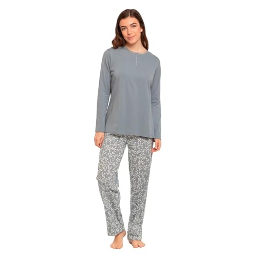 TRAMAS+ Pigiama Donna 100% Cotone