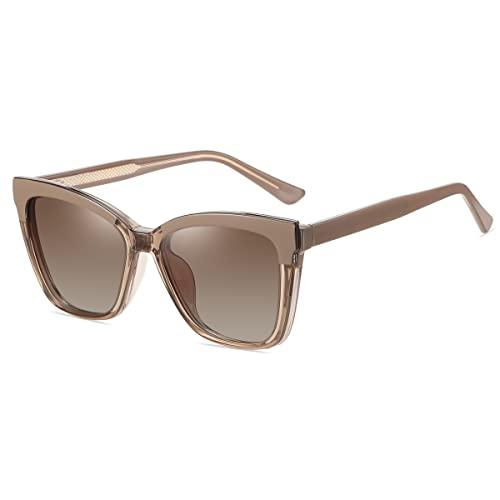 kachawoo Occhiali da sole polarizzati magnetici da donna clip su occhiali da sole TR90 montatura Eyewear Anti Blue Light lenti