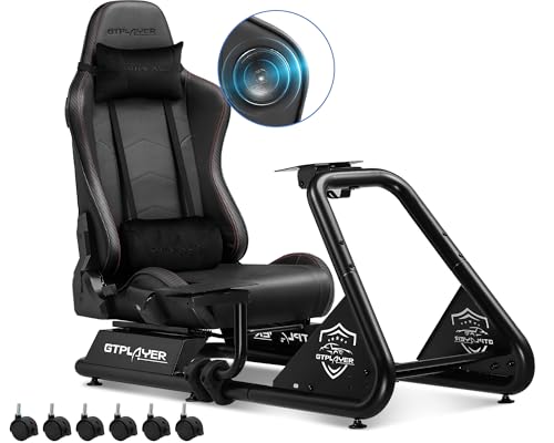 GTPLAYER Simulatore di Guida con Sedile e Altoparlanti