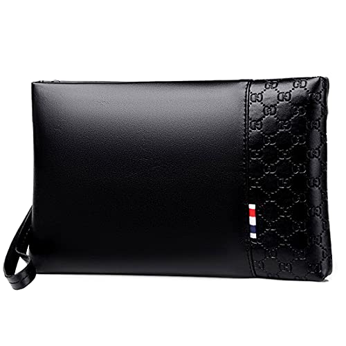 A-QMZL Pochette Borsello Uomo a Mano in Pelle