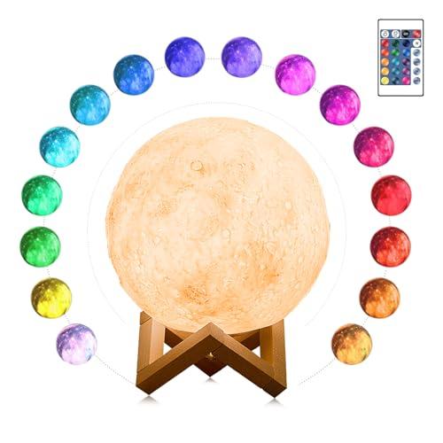 Oskuglin Moon Lamp, 15CM 3D Moon Lamp LED
