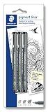 Staedtler Pigment Liner - Penne Nere con Inchiostro ad Asciugatura Rapida