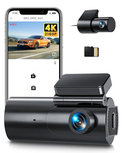 GKU Dash Cam Auto 4K+1080P