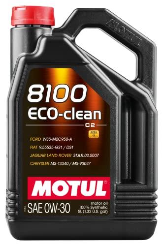 Motul 102889 – Olio Motore 8100 Eco-Clean 0W-30, 5 l, Marrone