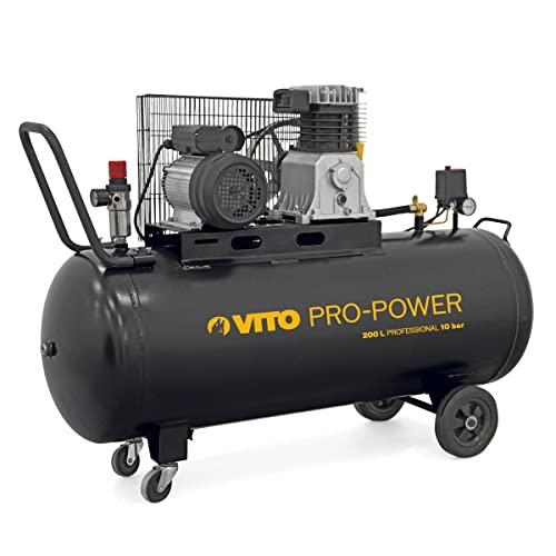 Compressore a cinghia professionale 230 V 200 litri 3 CV Vito 2800 giri/min.