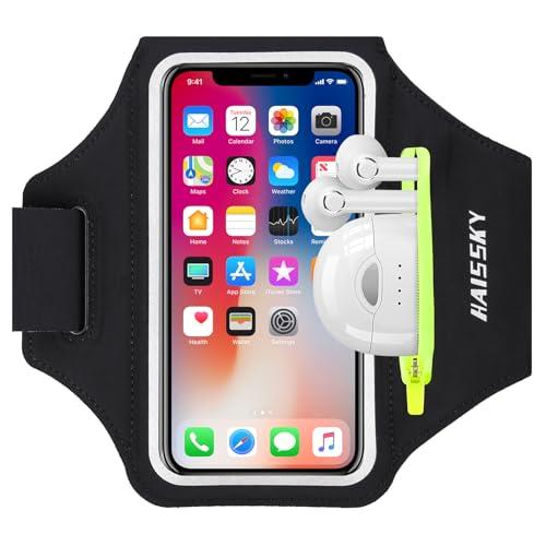 HAISSKY Fascia da Braccio con Borsa Auricolare