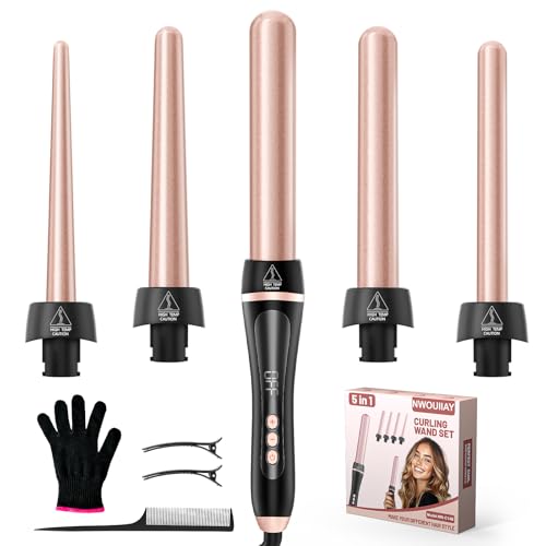 NWOUIIAY Ferro Arricciacapelli 5 in 1
