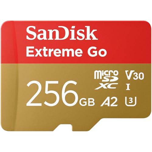 SanDisk 256GB Extreme Go scheda microSDXC + adattatore SD