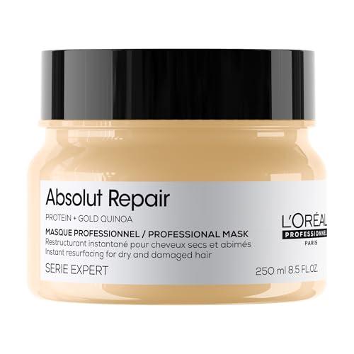L’Oréal Professionnel Paris Maschera professionale per capelli secchi e danneggiati Absolut Repair Serie Expert, Formula ristrutturante, 250 ml