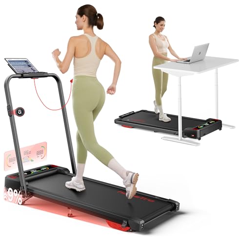 Tapis Roulant Elettrico Pieghevole Salvaspazio con Inclinazione Regolabile