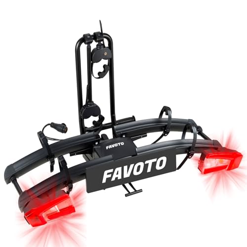 Favoto Portabici da Gancio Traino per 2 E-Bike