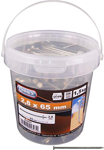Max-Power Secchiel.1.5 kg Chiodi Tp 2.8 x 65 mm