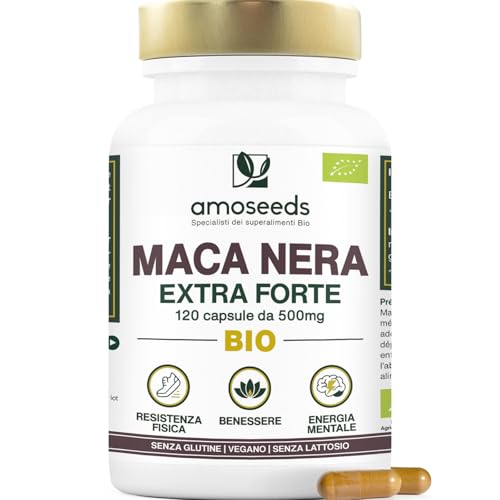 Maca Peruviana Nera BIO 120 Capsule Vegane