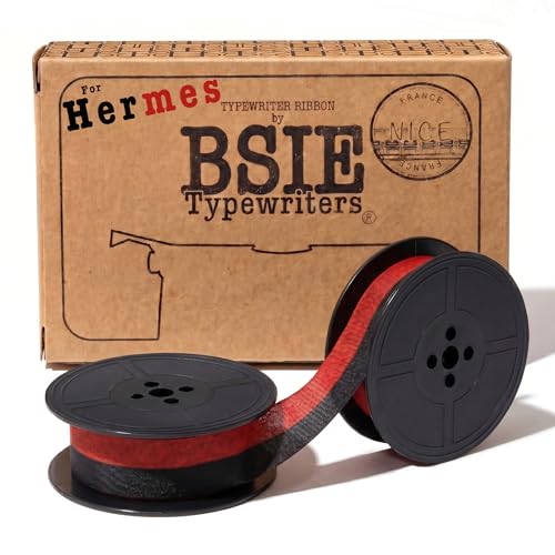 BSIE Nastro per macchina da scrivere Hermes Nero e Rosso
