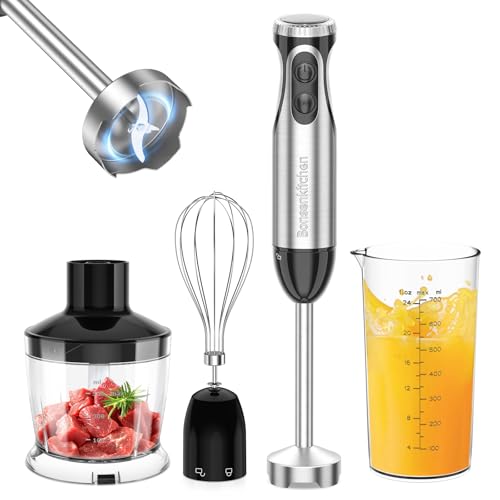 Bonsenkitchen Frullatore a Immersione Multifunzione