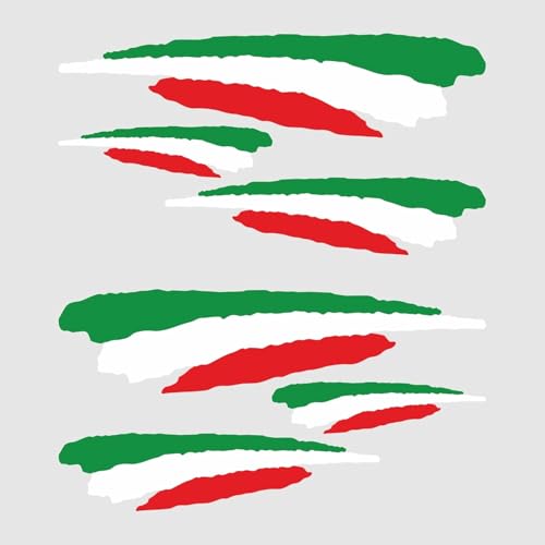 Autodomy Adesivi Bandiera Italiana