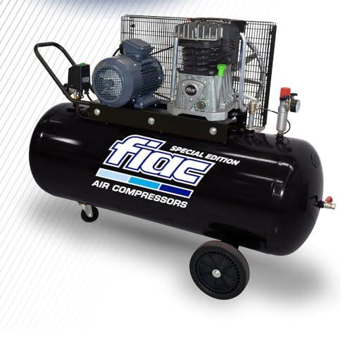 FIAC Compressore Aria Professionale AB200-360 MC BLK-PP 200Lt MOTORE 3HP MONOFASE