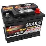 SMC batteria Auto 60Ah AFB Speed Max 600A 12v L2 Start&Stop polo positivo a destra per motori dotati Start-Stop 242x175x190 mm Lunga durata EFB 64Ah 65Ah