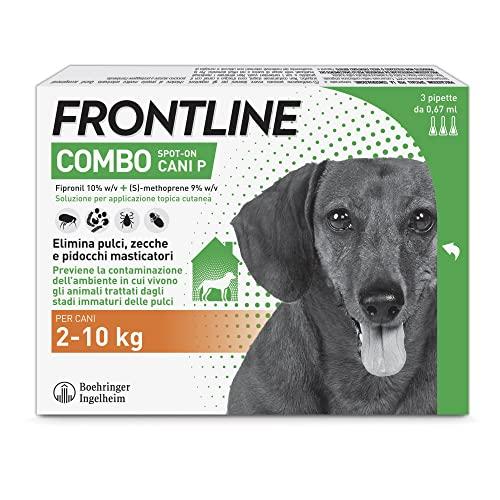 FRONTLINE Combo, 3 Pipette, Cane Taglia S (2 – 10 Kg)