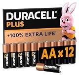 Duracell Batterie Plus AA (pacco da 12) - Pile Alcaline 1