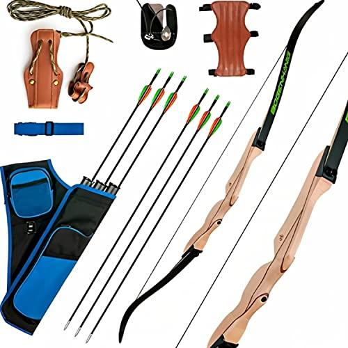 Bogenkönig – Arco Professionale, Arco e Frecce per Adulti, 18 kg, con Accessori, per Tiro con l’Arco e Frecce Professionale