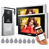 TMEZON Videocitofono WiFi 4 Fili Kit Smart Bifamiliare