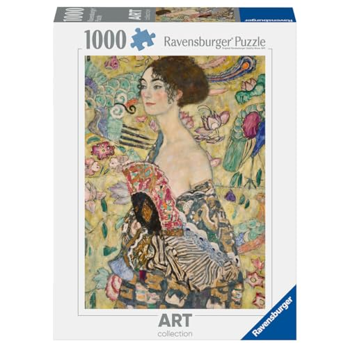 Ravensburger Puzzle 1000 pezzi Klimt: Dama col Ventaglio