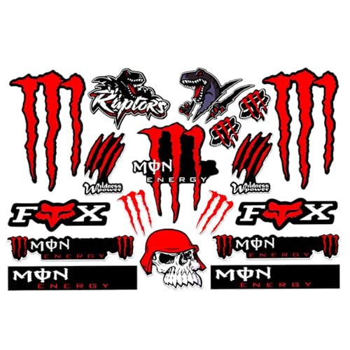 XUZOPIM Monster Energy Adesivi Moto