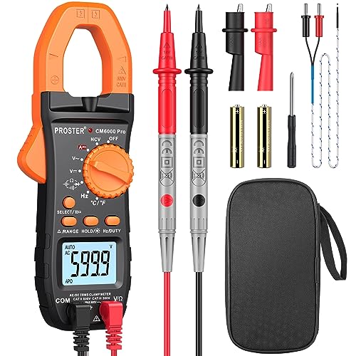 Proster Pinza Amperometrica Auto-Ranging TRMS
