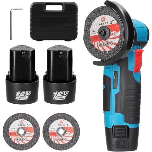 Mini Smerigliatrice Angolare Ricaricabile Doppia Batteria 12V