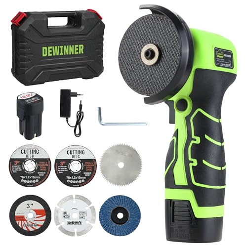DEWINNER Smerigliatrice Angolare Senza Fili 19.500 RPM