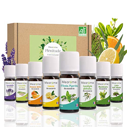 Nutrimea Mearome Oli Essenziali Biologici Cofanetto 8 x 10 ML