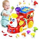Giochi Bambini 1 Anno Treno Musicale Giocattoli Regalo Bambino 1 2 Anno Educativi l'apprendimento con luci/musicali Compleanno Natale Bambino Bimba Giochi Montessori 1 2 3 Anno Neo