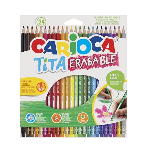 Carioca Matite Cancellabili TITA, 24 Pezzi