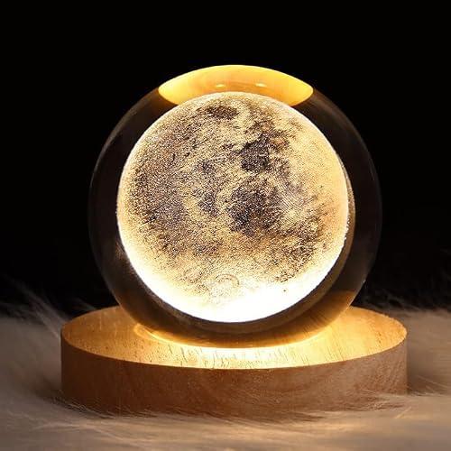 Sfera di cristallo 3D con motivo con alce