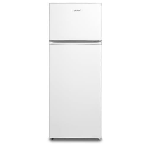 COMFEE’ RCT210WH2(E) Frigorifero Doppia Porta 204 L, Controllo della Temperatura Regolabile, Luce LED, Bianco