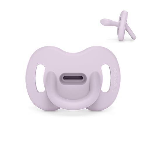 Suavinex, Ciuccio Tutto in Silicone, per Bambini 6/18 Mesi e Neonati, Ciuccio con Tettarella Fisiologica Sx Pro, Super Morbido e Flessibile, Ideale per Dormire, Color Essence, Lava