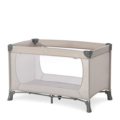 hauck Lettino da Viaggio Dream N Play – Culla Neonato Fino a 15kg – Letto Pieghevole 60x120cm – Box Bambini Leggero con Borsa inclusa – Beige