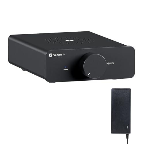 Fosi Audio V3 Amplificatore Audio, 300Wx2, Chip TPA3255, Mini Amplificatore HiFi Stereo