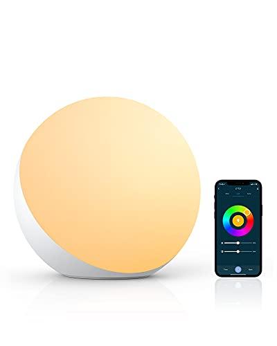 Hifree Lampada da Comodino, Lampada da Tavolo Compatibile con Alexa e Google Home