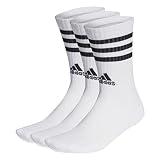 adidas Unisex - Adulto 3-Stripes Cushioned Crew Socks 3 Pairs