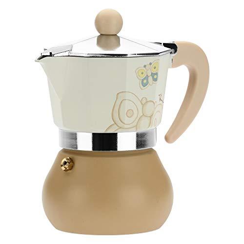 THUN – Caffettiera Moderna Decorata con Farfalle – Accessori Cucina – Linea Elegance – Alluminio – 8 x 8 x 13 cm