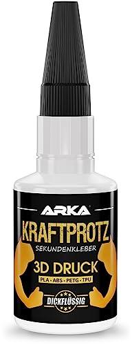 ARKA – KRAFTPROTZ STAMPA 3D 50 g | Colla istantanea extra forte | Ideale per l’incollaggio di PLA, ABS, PETG e TPU